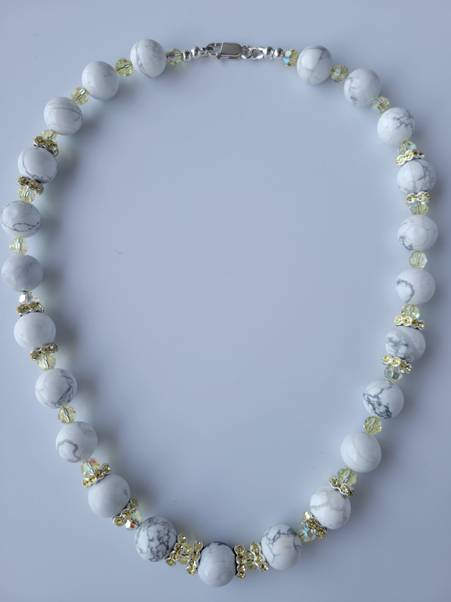 Howlite Swarovski Necklace