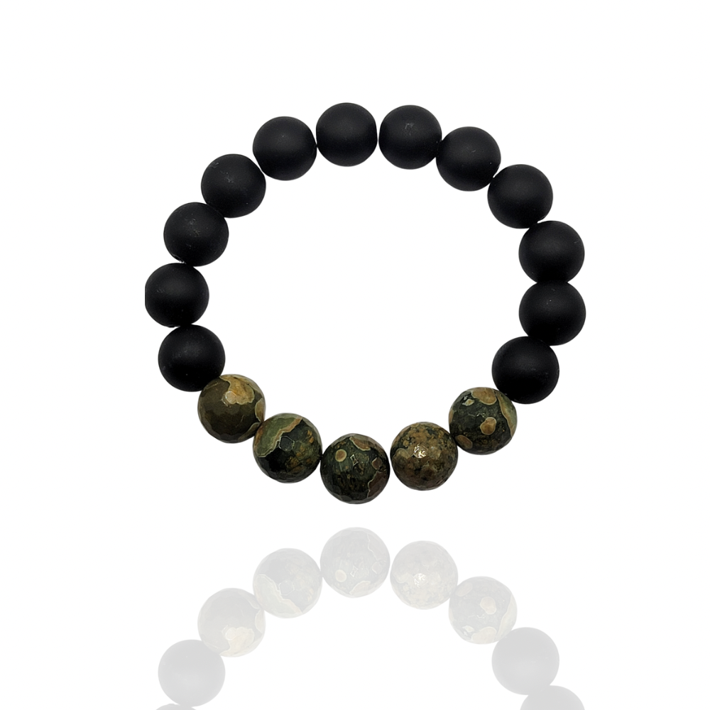 Obsidian Rainforest Fife Bracelet