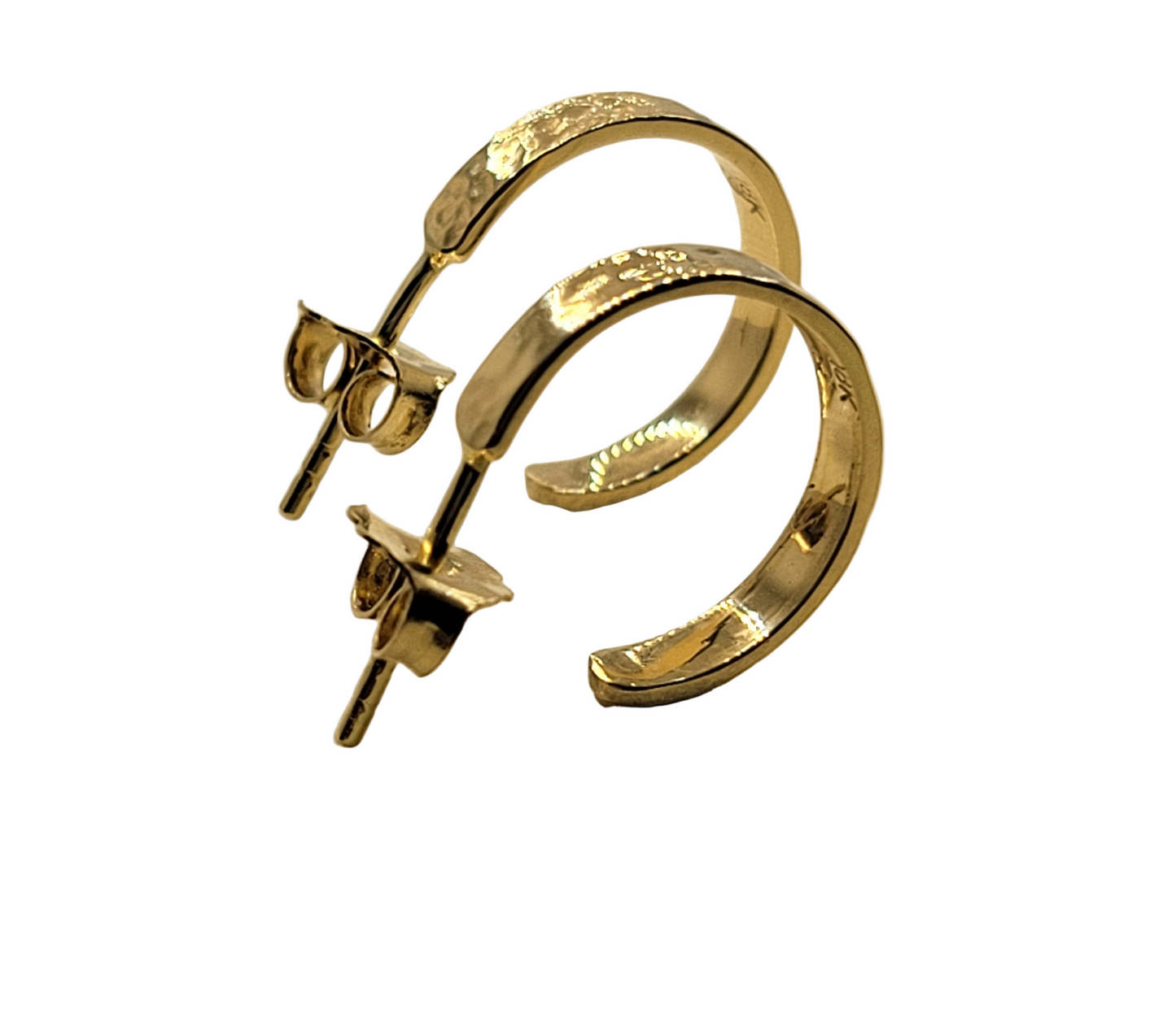 18kt Half Hoop Earrings