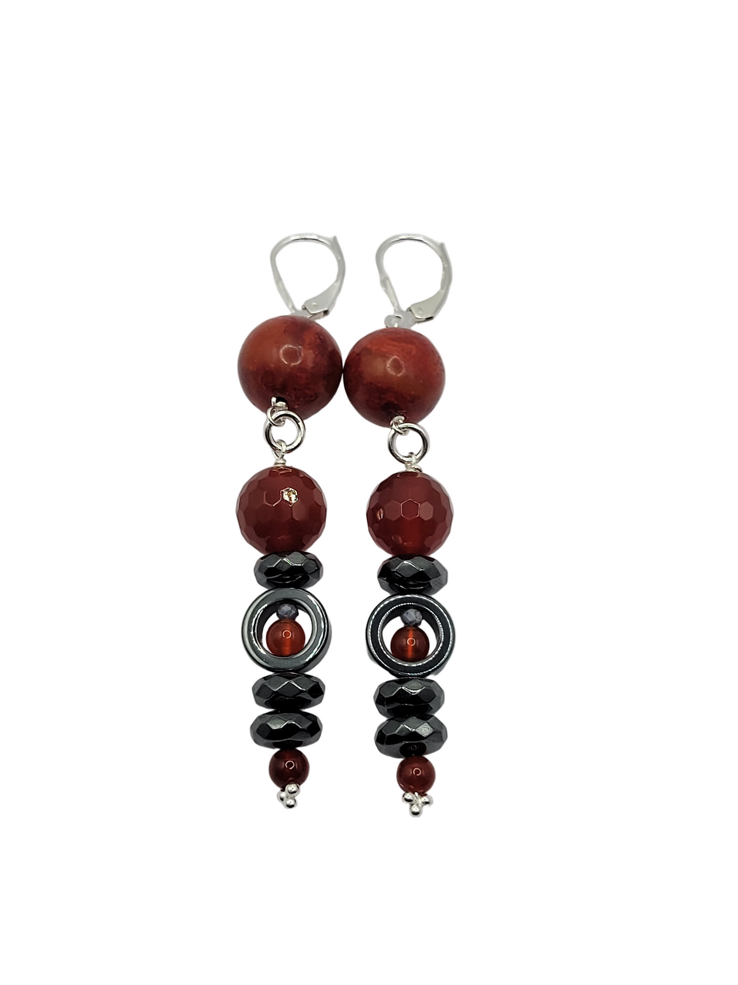 Carnelian Hemi Earrings