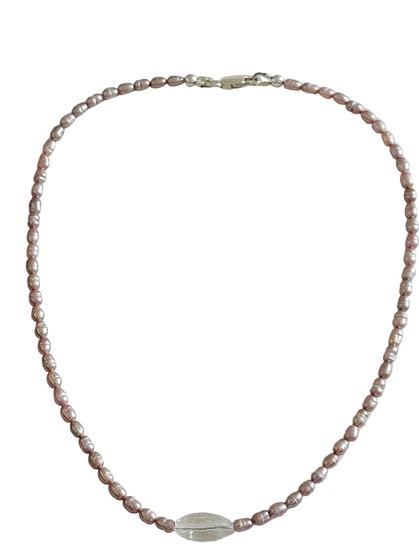 Pink Pearl Crystal Choker