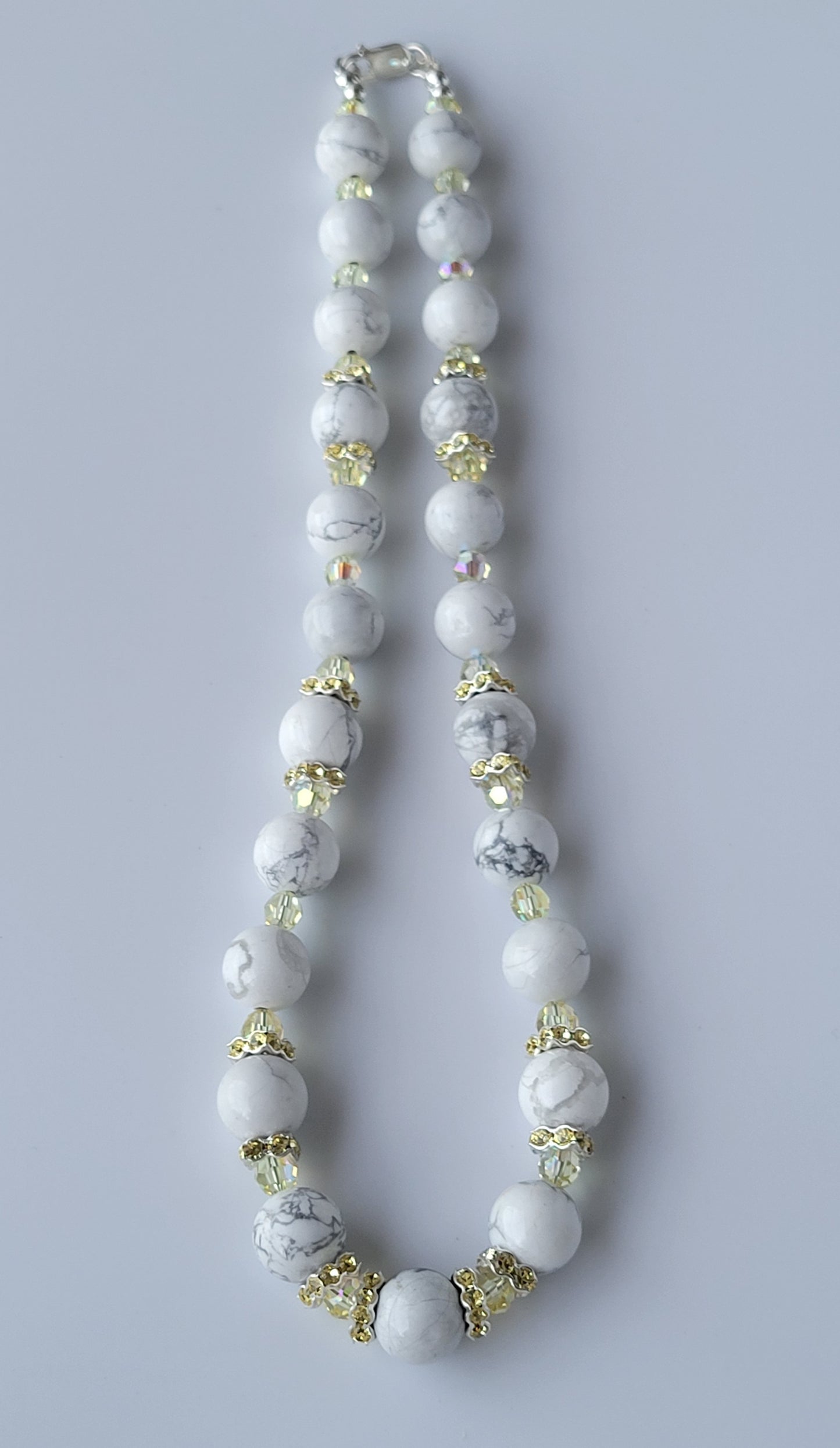 Howlite Swarovski Necklace