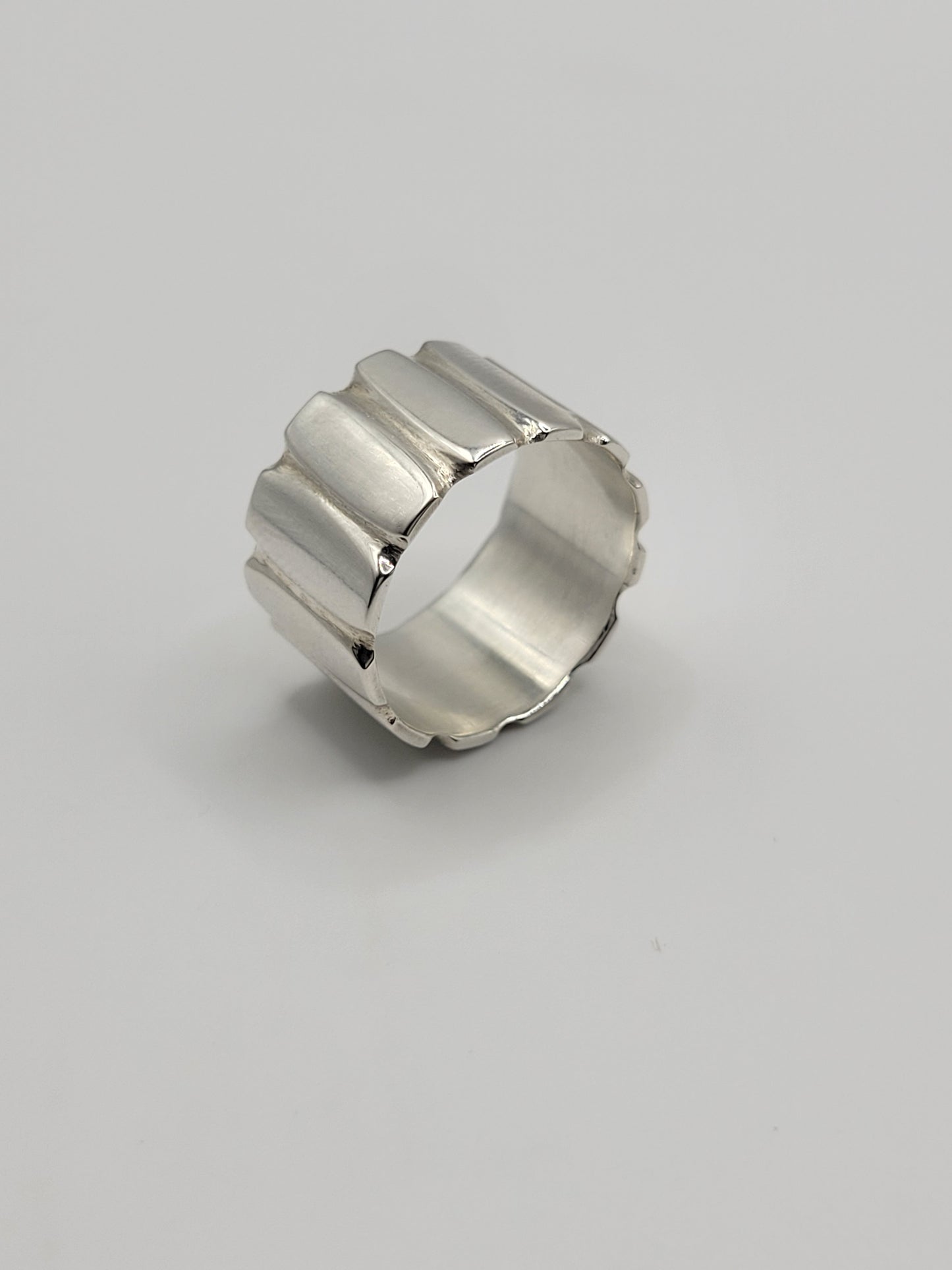 Ridge Sterling Silver Ring
