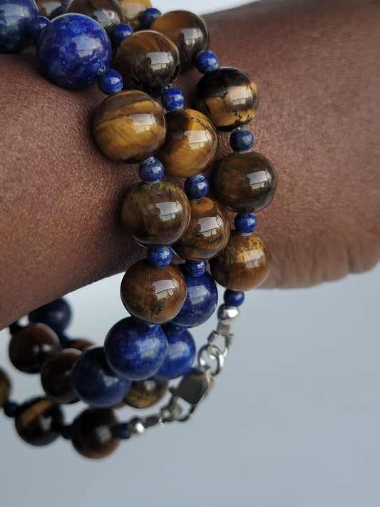 Lapiz Tiger Eyes Necklace