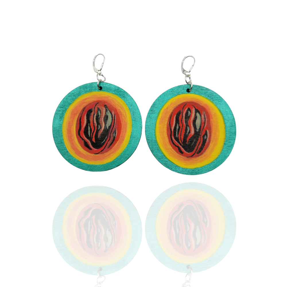 Half Nutmeg Earrings