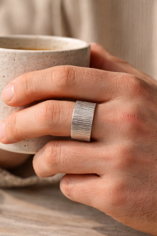 Lines Sterling Silver Ring