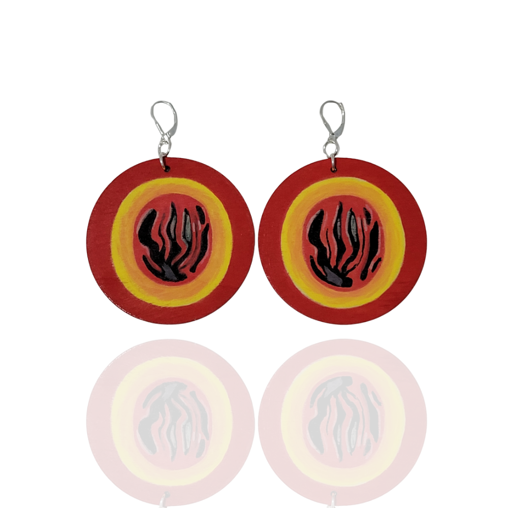 Half Nutmeg Earrings
