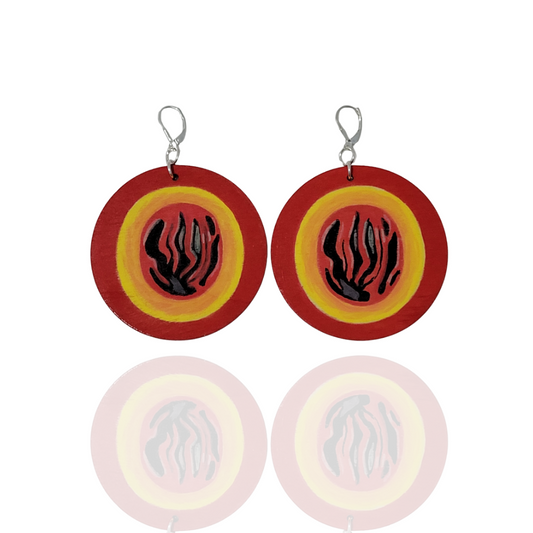 Half Nutmeg Earrings