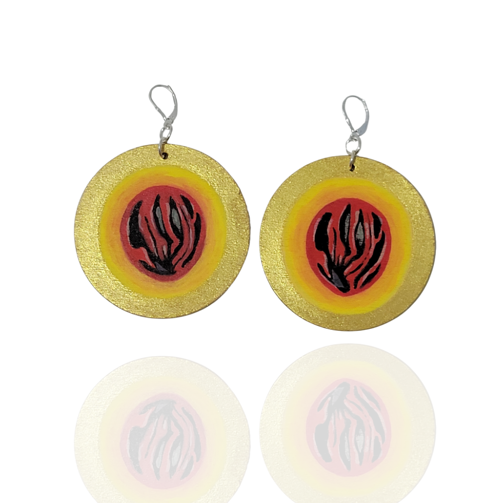 Half Nutmeg Earrings