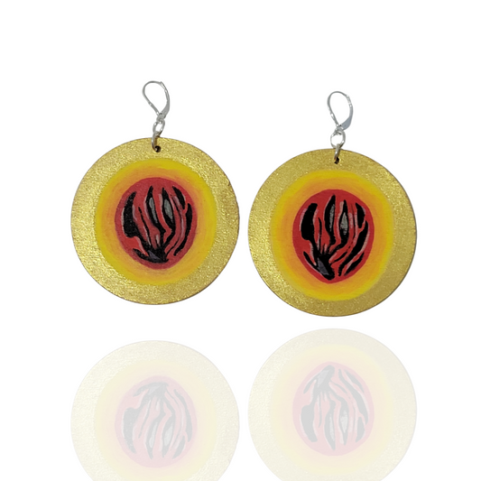 Half Nutmeg Earrings